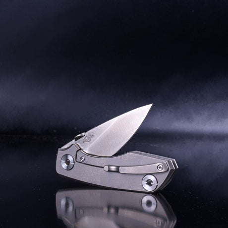 Real Steel Delta 2600 Frame Lock Folding Knife - 2.90" S35VN Satin Drop Point Blade, Titanium TC4 Handle