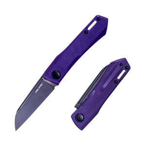 Real Steel Solis Lux Slip Joint G10 Back Spring knives (2.91" DLC Black K110 Blade) G10 Handle