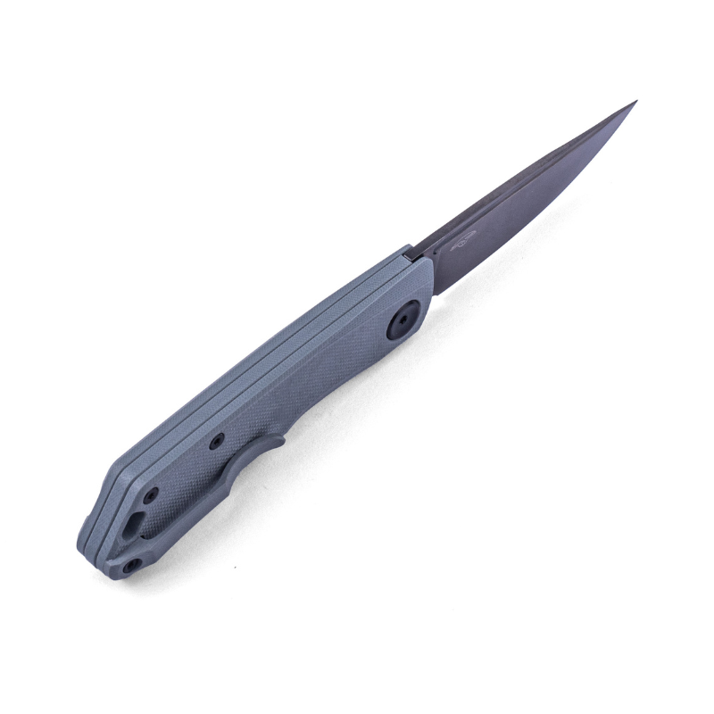 Real Steel Luna Lux Slip Joint G10 Back Spring knives (2.76" DLC Black K110 Blade) G10 Handle
