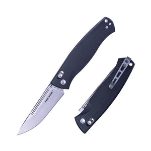 Real Steel Pathfinder FFG Folder EDC Crossbar Lock Folding Pocket Knife -(3.74" Alleima 14C28N Blade) G10 Handle,By Ivan D. Braginets