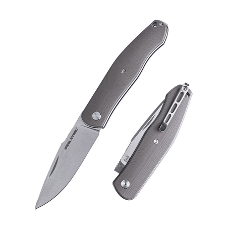 Real Steel Serenity Slipjoint Folding Knife (3.43" N690 Drop Point Blade) - Test Samples