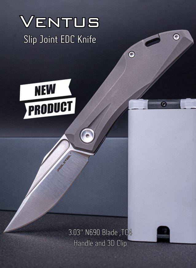 Real Steel Knives Horus Free Liner Lock Knife Black Blue G 10 3 6 SW 7432  Knife Information