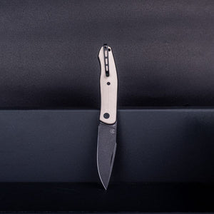 Real Steel Serenity Slipjoint Pocket Knife (3.43" N690 Blade) G10 Handle, Designed by Ivan D. Braginets