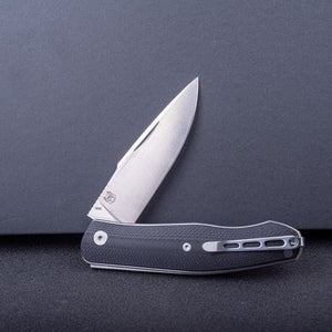 Real Steel Serenity Slipjoint Pocket Knife (3.43" N690 Blade) G10 Handle, Designed by Ivan D. Braginets