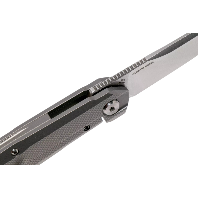 Real Steel S5 Metamorph Compact Titanium Front Flipper Framelock Folding Pocket Knife -3.54" S35VN Blade and Titanium Handle, Designed by Ostap Hel