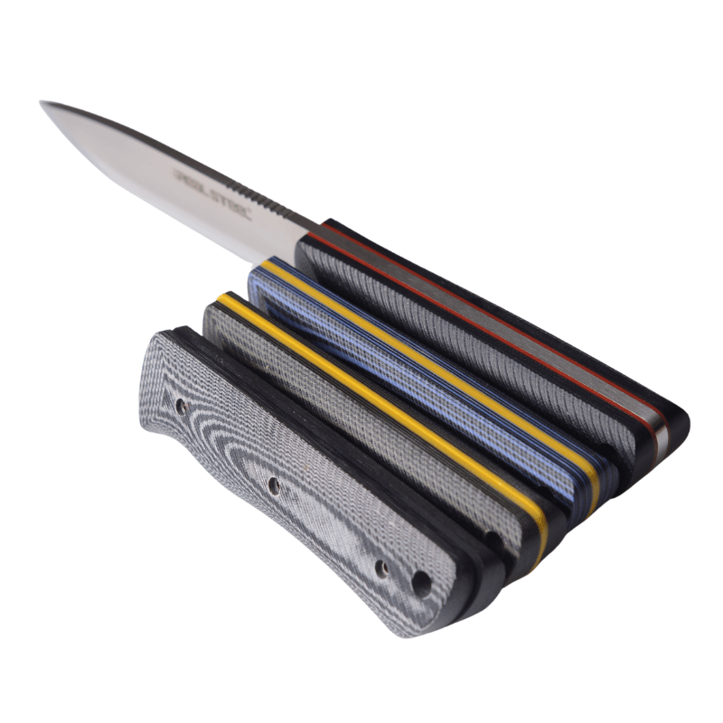 Real Steel Bushcraft III Messer – Schwarz, 21,9 Cm, D2-Stahl, G10-Griff, Feststehend
