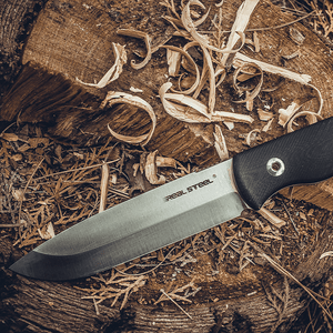 Real Steel Bushcraft Plus Fixed Knife- 4.33" Alleima 14C28N Blade and G10 Handle ,Designed by RSK knife Real Steel Bushcraft, EDC Wild, fixed knives, hunting, Sandvik 14C28N, spo-default, spo-disabled, spo-notify-me-disabled Real Steel www.realsteelknives.com