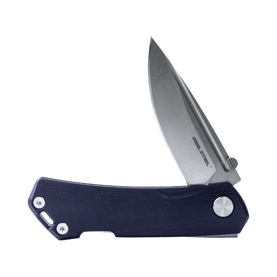 Real Steel LUNA Maius ECO EDC Backlock Pocket Folding Knife -3.03" Satin 10Cr15CoMov Blade And G10 Handle knife Real Steel folding knife, Folding Knives, G10, jakub, LUNA, slip joint, Thumb Stud Real Steel www.realsteelknives.com